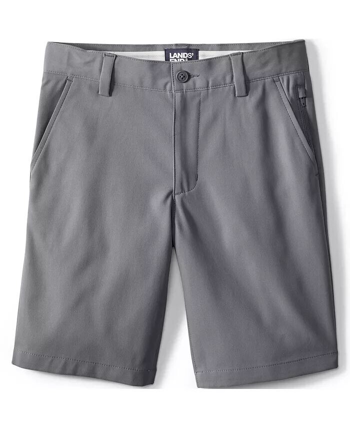 Шорты чинос Big Boys Active Performance Lands' End, серый — фото 2