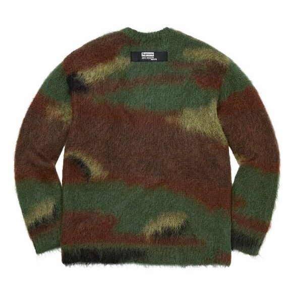 Свитер x junya watanabe comme des garons man brushed camo sweater 'green brown' Supreme, зеленый — фото 2