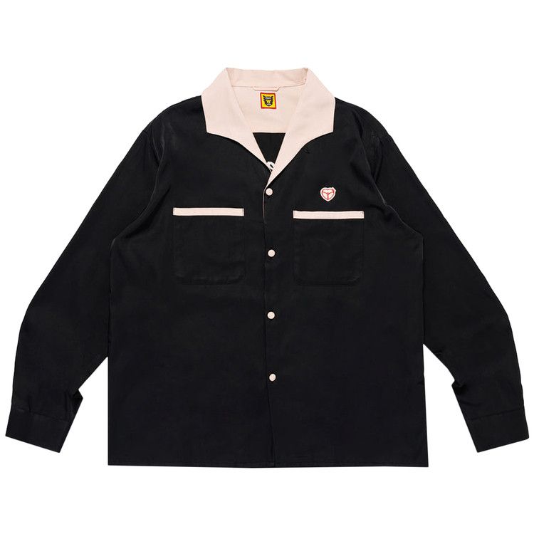 

Рубашка Human Made Open Collar Shirt, Black