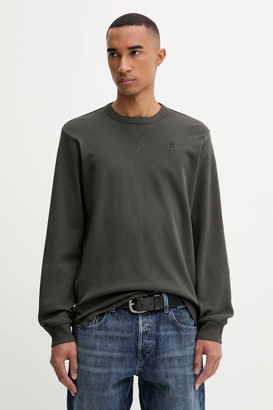 

Хлопковый лонгслив G-Star, зеленый