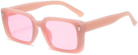 

Винтажные квадратные солнцезащитные очки для женщин и мужчин, зеркальные винтажные солнцезащитные очки для женщин, модные солнцезащитные очки с заклепками, оранжевые линзы MTZJH, Pink