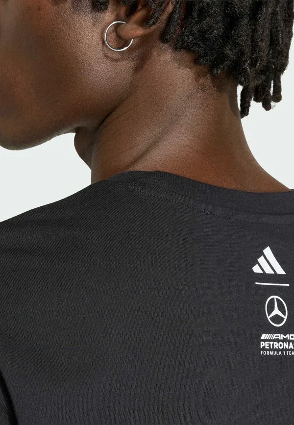 Футболка с графическим принтом команды amg petronas formula 1 и джорджа рассела. Adidas Performance, Black — фото 4