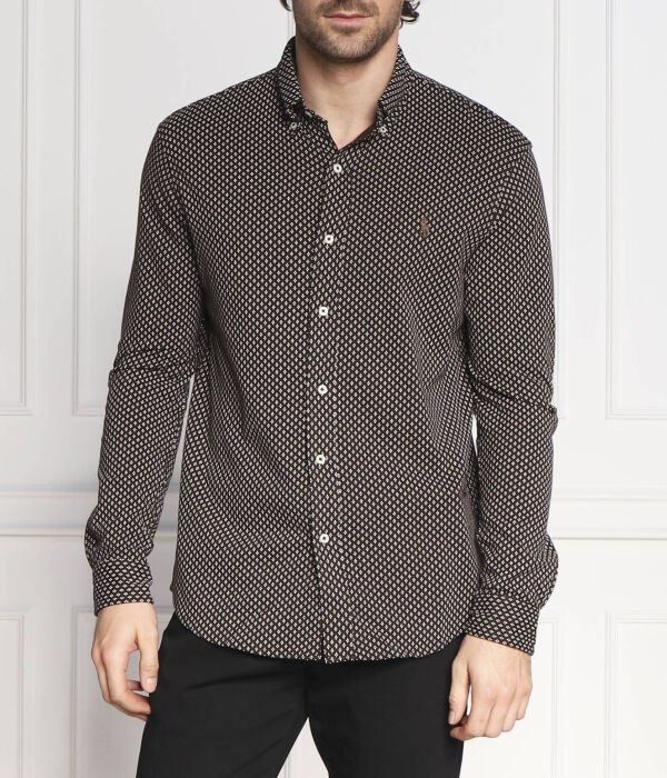 

Рубашка Polo Ralph Lauren Slim Fit, коричневый