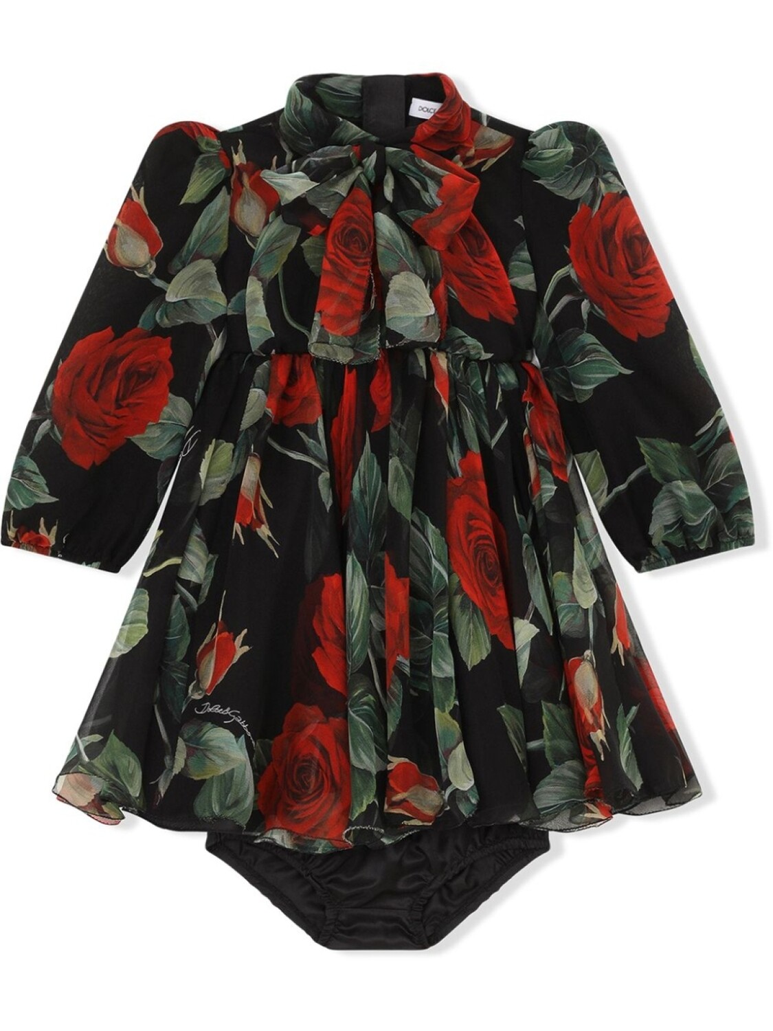 

Dolce & Gabbana платье с принтом, черный