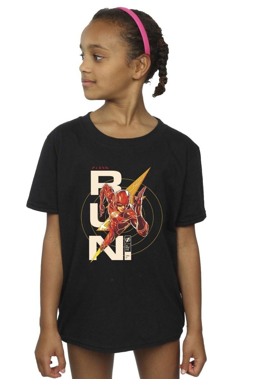 

Хлопковая футболка Flash Run DC Comics, черный