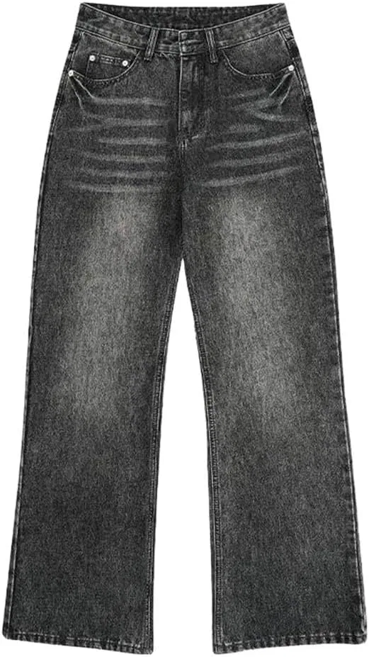 Джинсы прямые свободные Vintage Washed, 8304