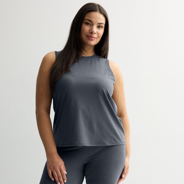 

Мягкая майка больших размеров Tek Gear, цвет heritage gray