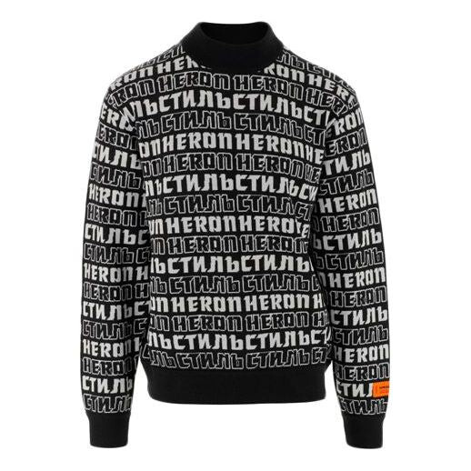 

Толстовка men's logo pullover black Heron Preston, черный