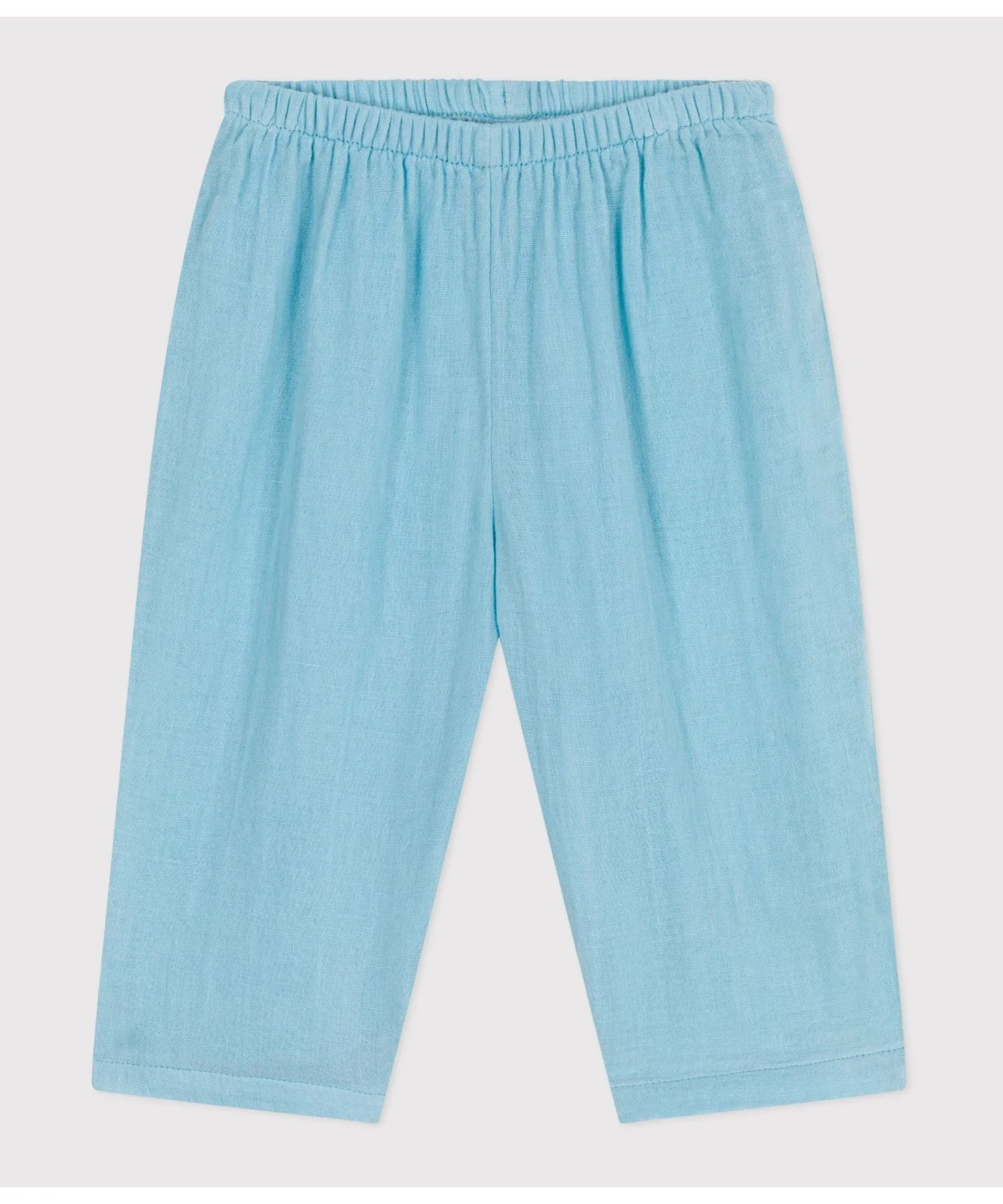 Детские брюки Petit Bateau из хлопка, голубые