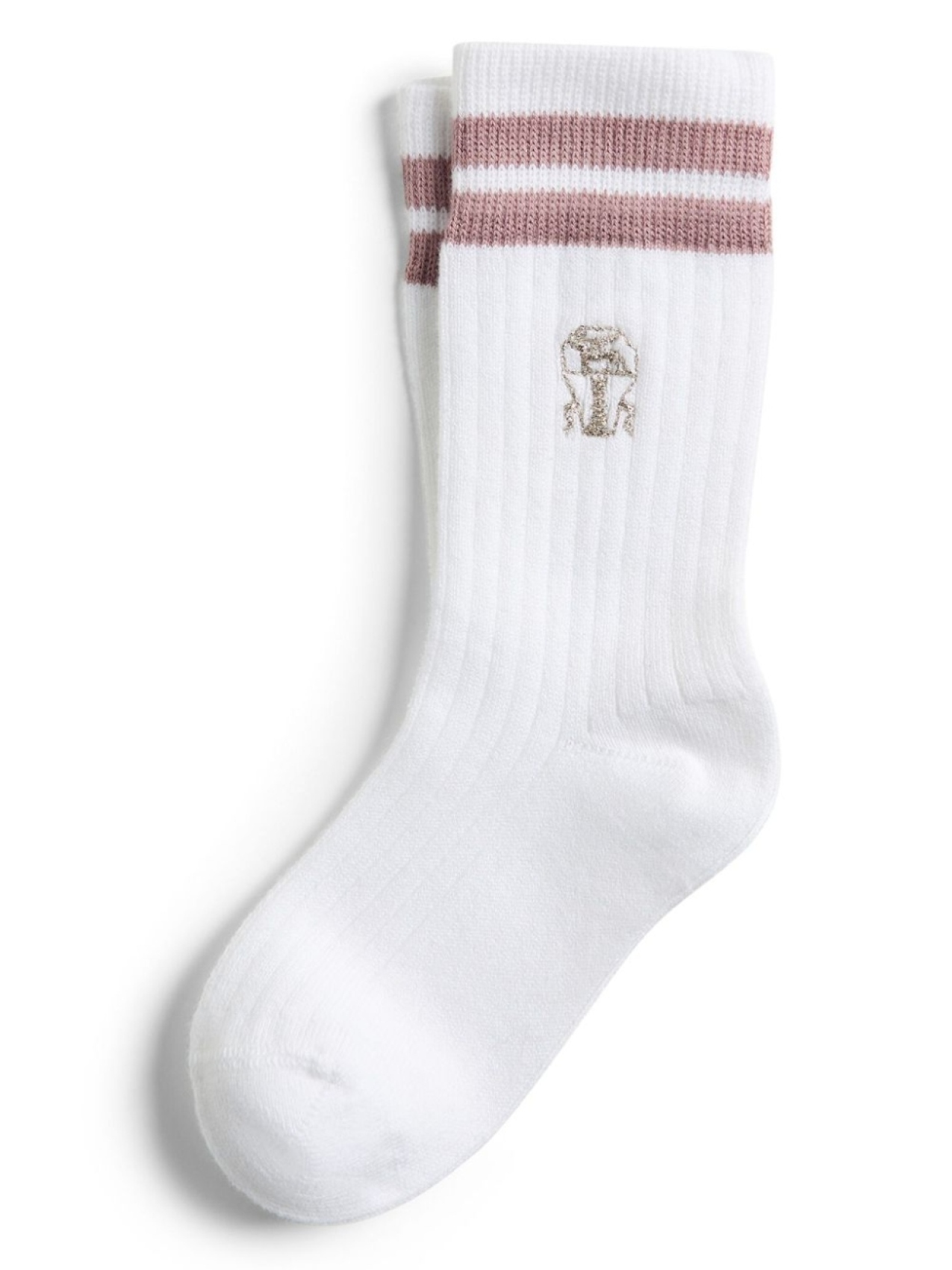 

Brunello Cucinelli Kids трикотажные носки, белый