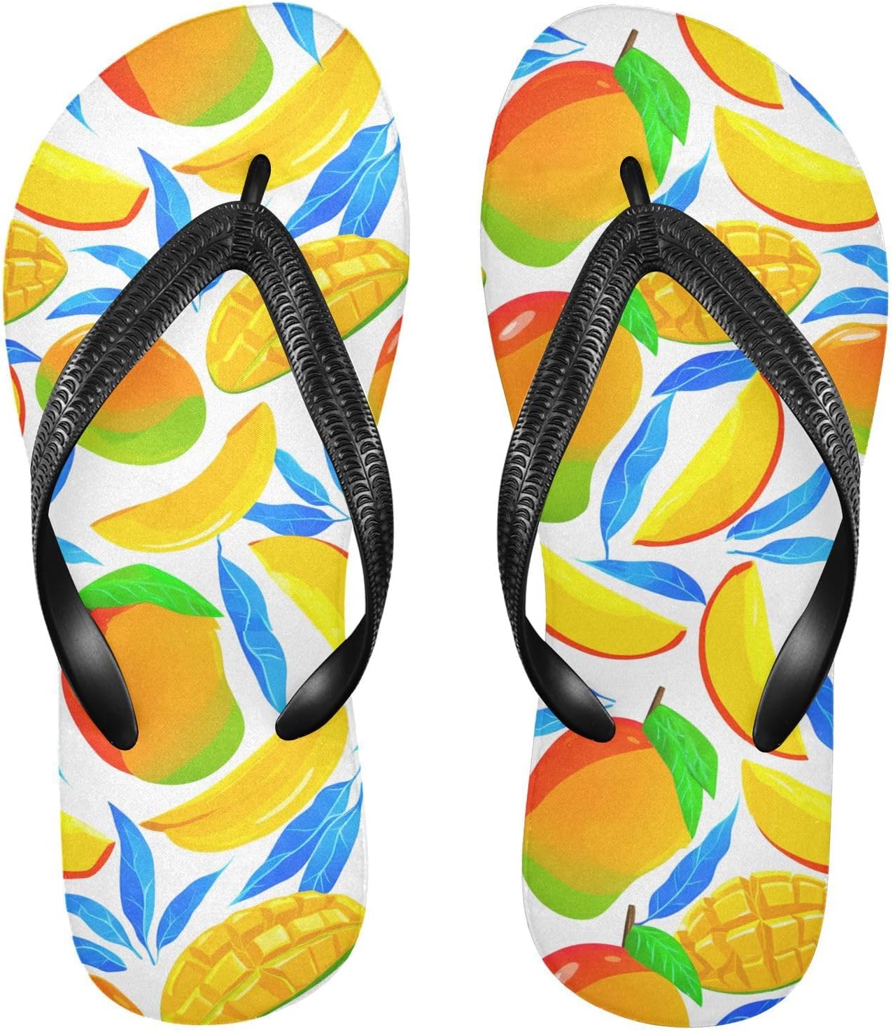 

Мужские и женские пляжные шлепанцы Mango Leaves с белой подошвой, резиновые, нескользящие, летние, для прогулок Sinestour