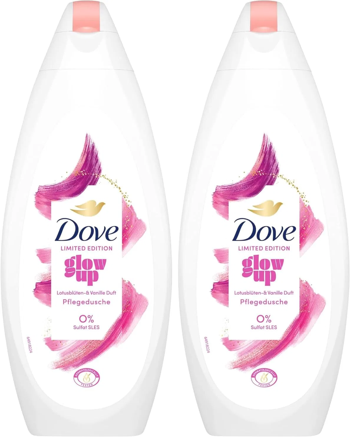 Гель для душа «Glow Up» с ароматом лотоса и ванили от Dove, 250 мл (2 шт.) Dove