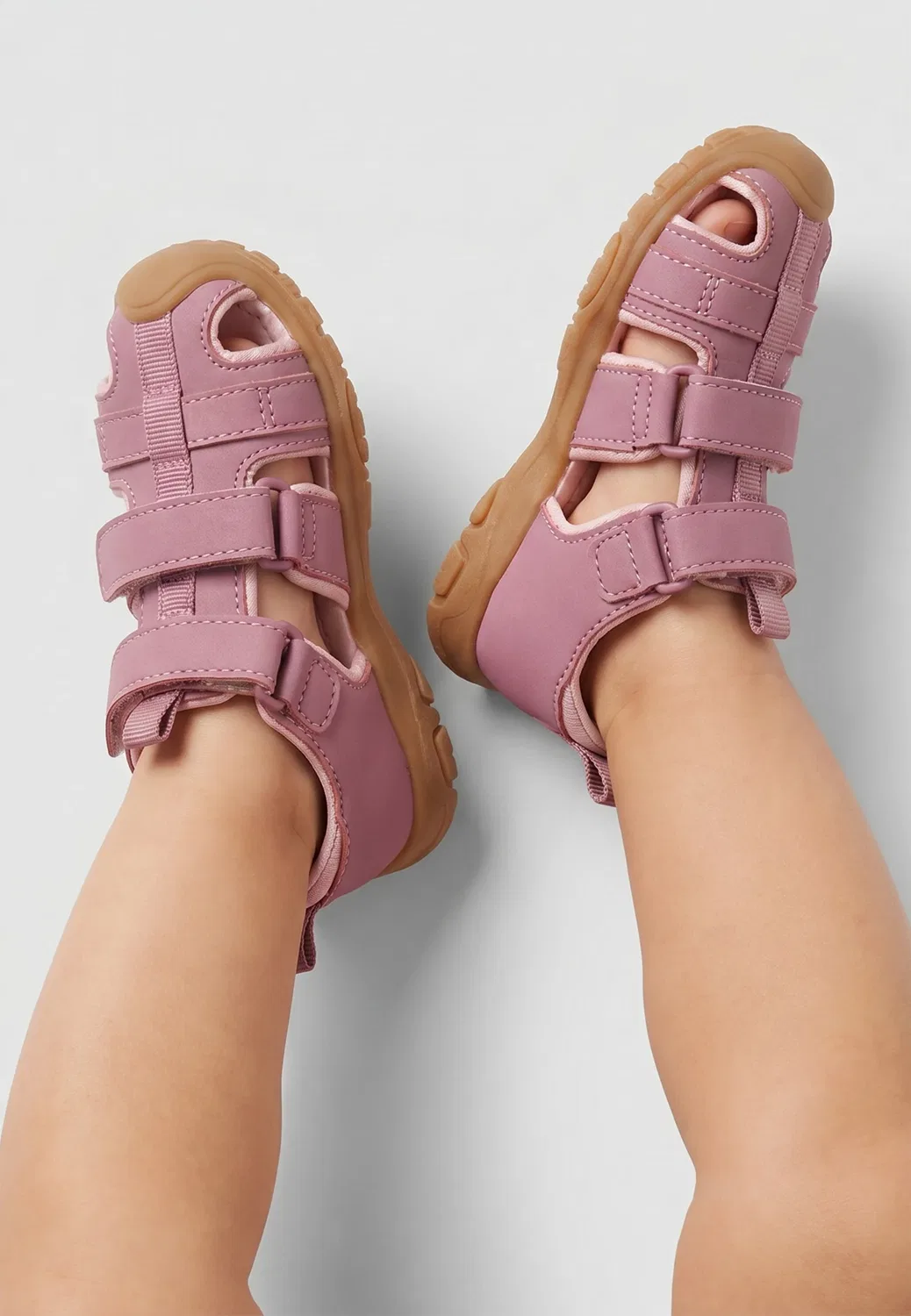 Сандалии на липучке, Hummel, лиловый