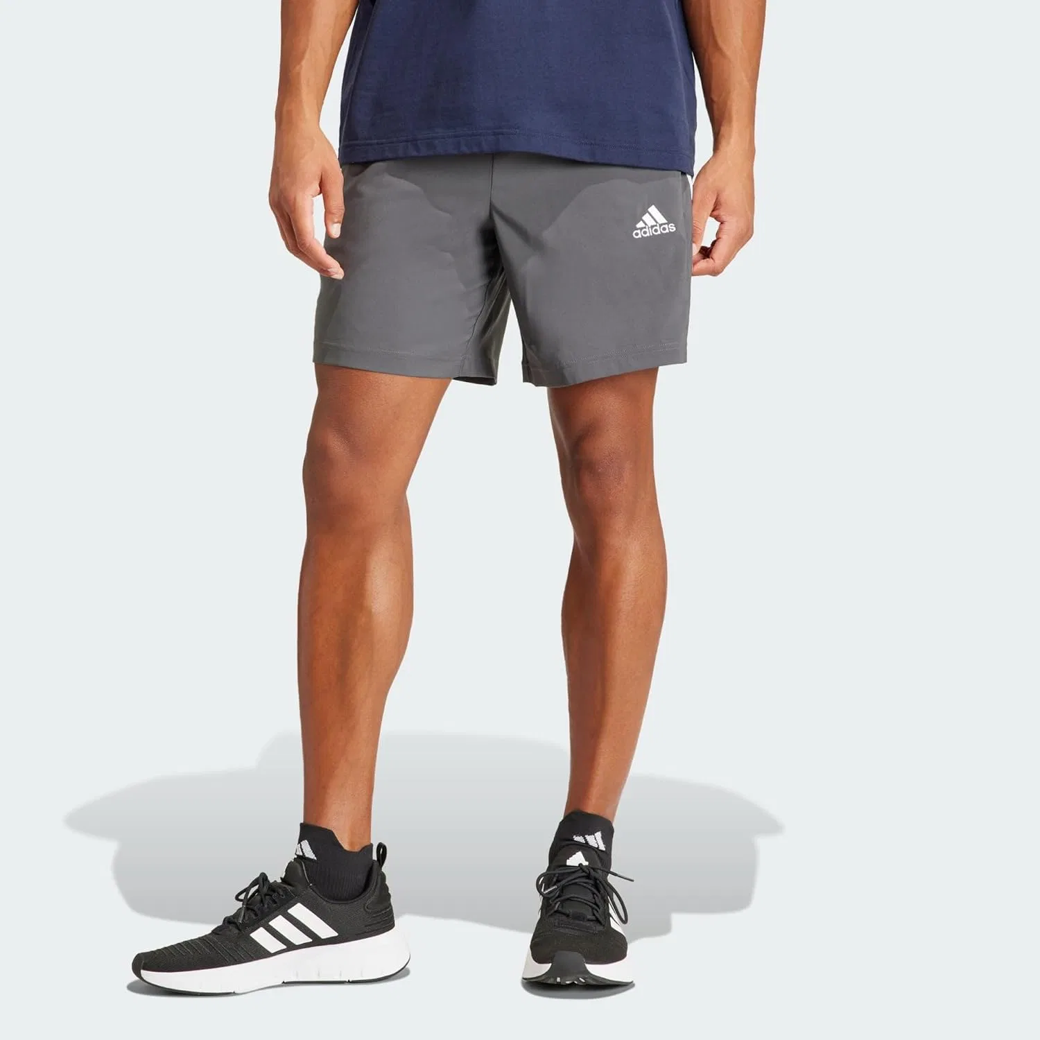 Шорты Active Regular Fit adidas, серые — фото 2