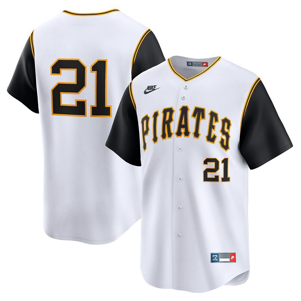

Мужская джерси Nike Roberto Clemente White Pittsburgh Pirates Throwback Cooperstown Limited, цвет Pir White