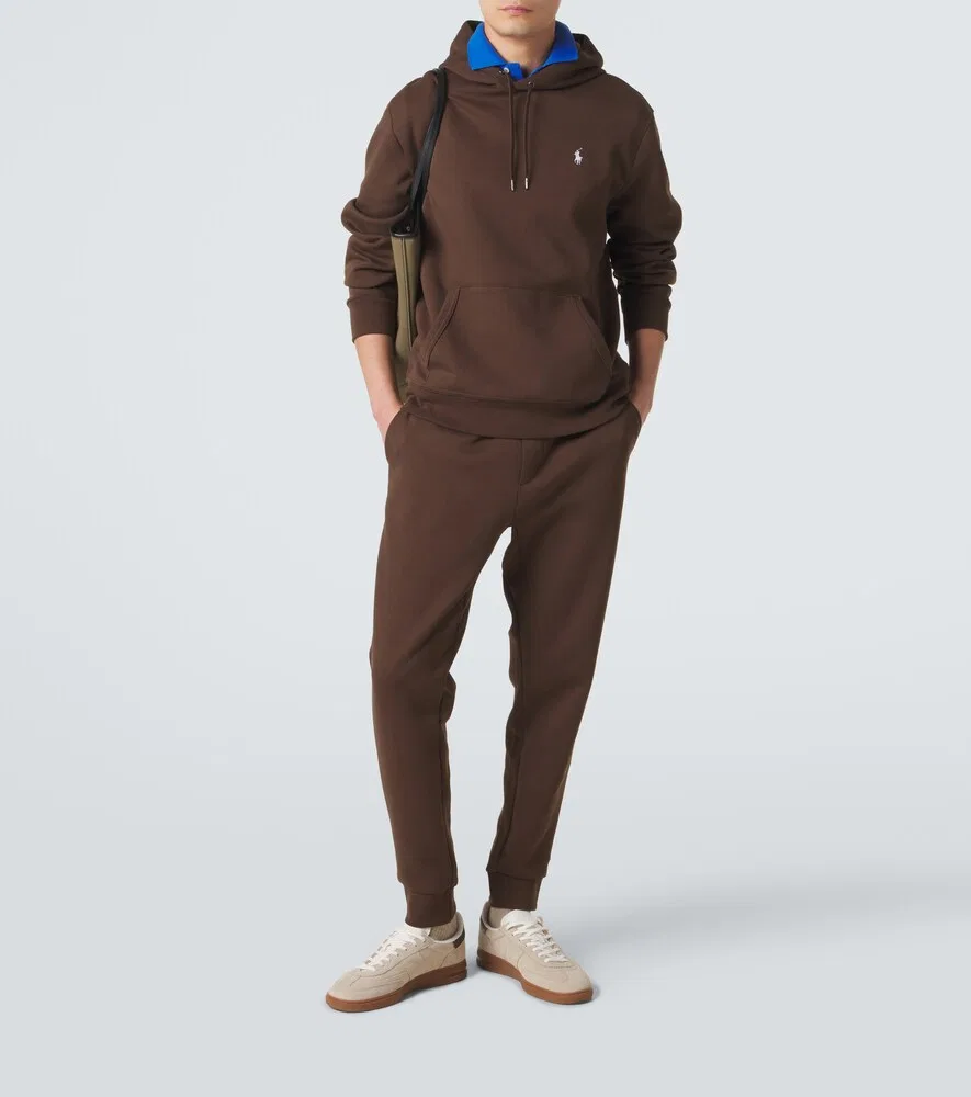 Спортивные штаны из смесового хлопка Polo Ralph Lauren, коричневый — фото 2