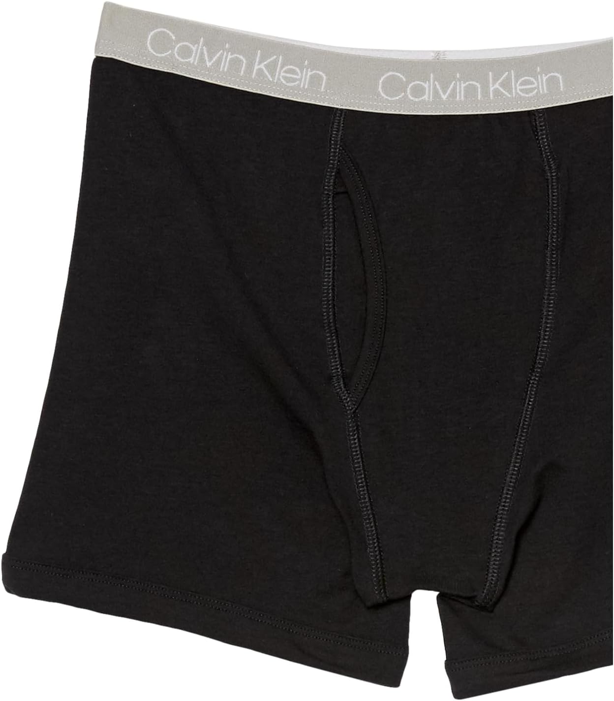 Комплект из 3 трусов-боксеров для мальчиков Calvin Klein, Black/White/Heather Gray — фото 4