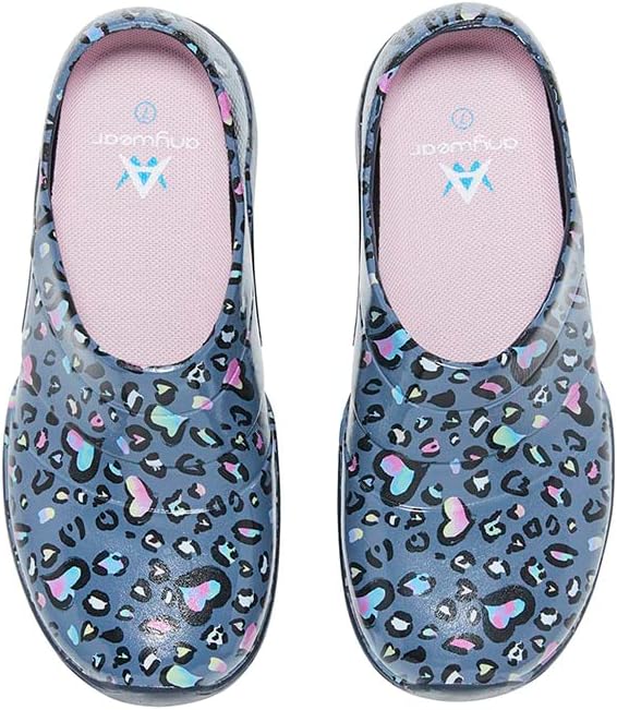 Кроссовки Anywear Journey для мужчин и женщин, сделанные методом впрыска с EVA, слипоны для сада, обувь для поваров, Leopard Sweet Heart — фото 3
