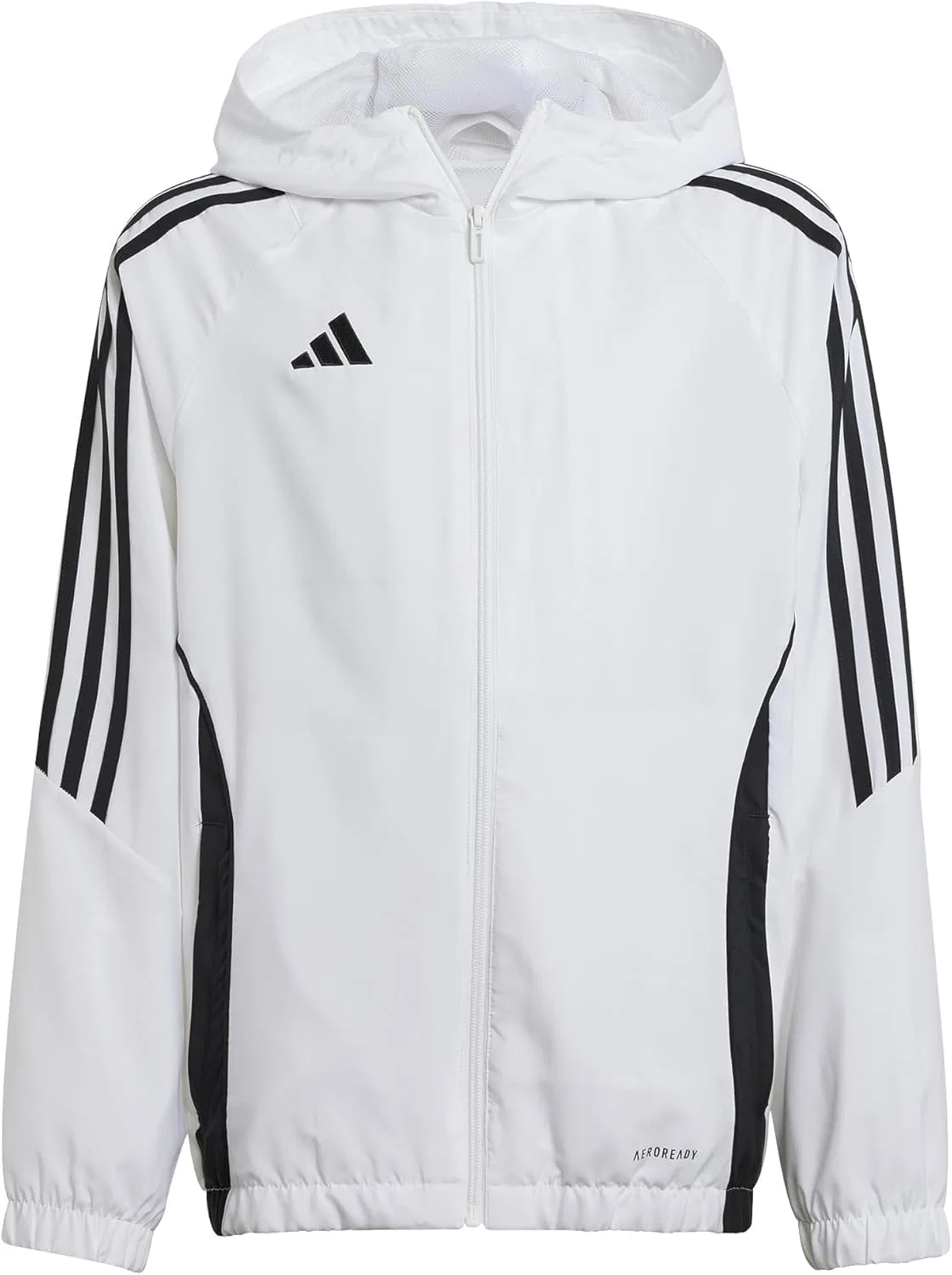 Детская ветровка Tiro24, adidas, белый/черный