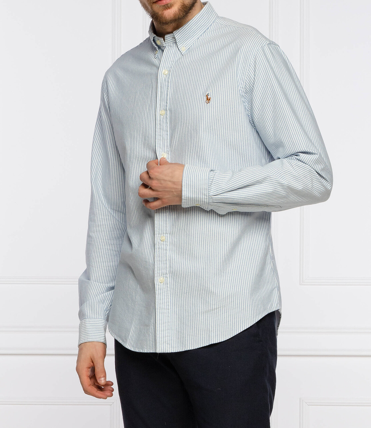 

Рубашка POLO RALPH LAUREN slim fit, небесно-голубой