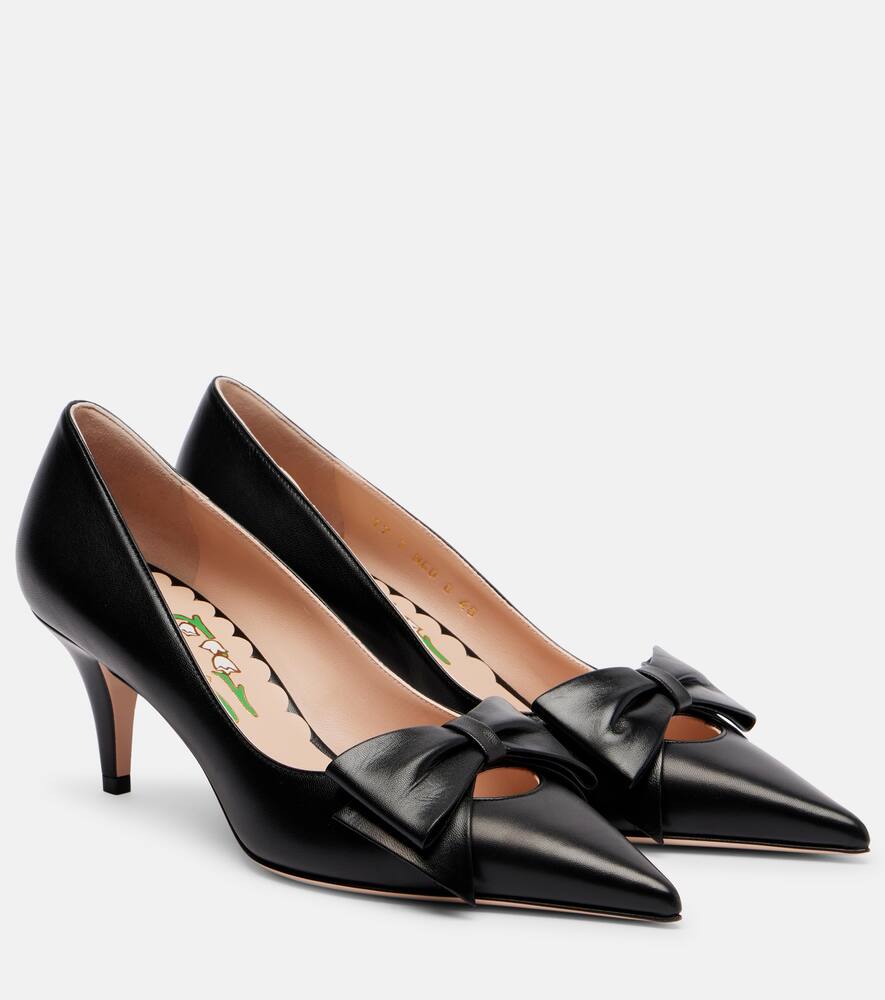 Боуоу 65 кожаные лодочки Valentino Garavani, Black