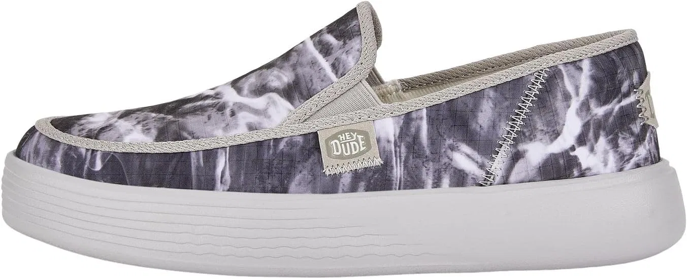 Кроссовки Hey Dude Sunapee Mossy Oak Elements Mens Slip On Comfortable Lightweight, Grey Multi-Coloured