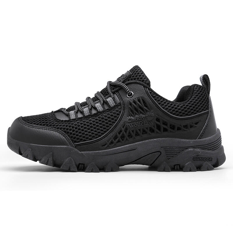

Кроссовки мужские треккинговые Hiking / Trekking Shoes Men Low-Top Caddy Wolfclaw, черный/синий
