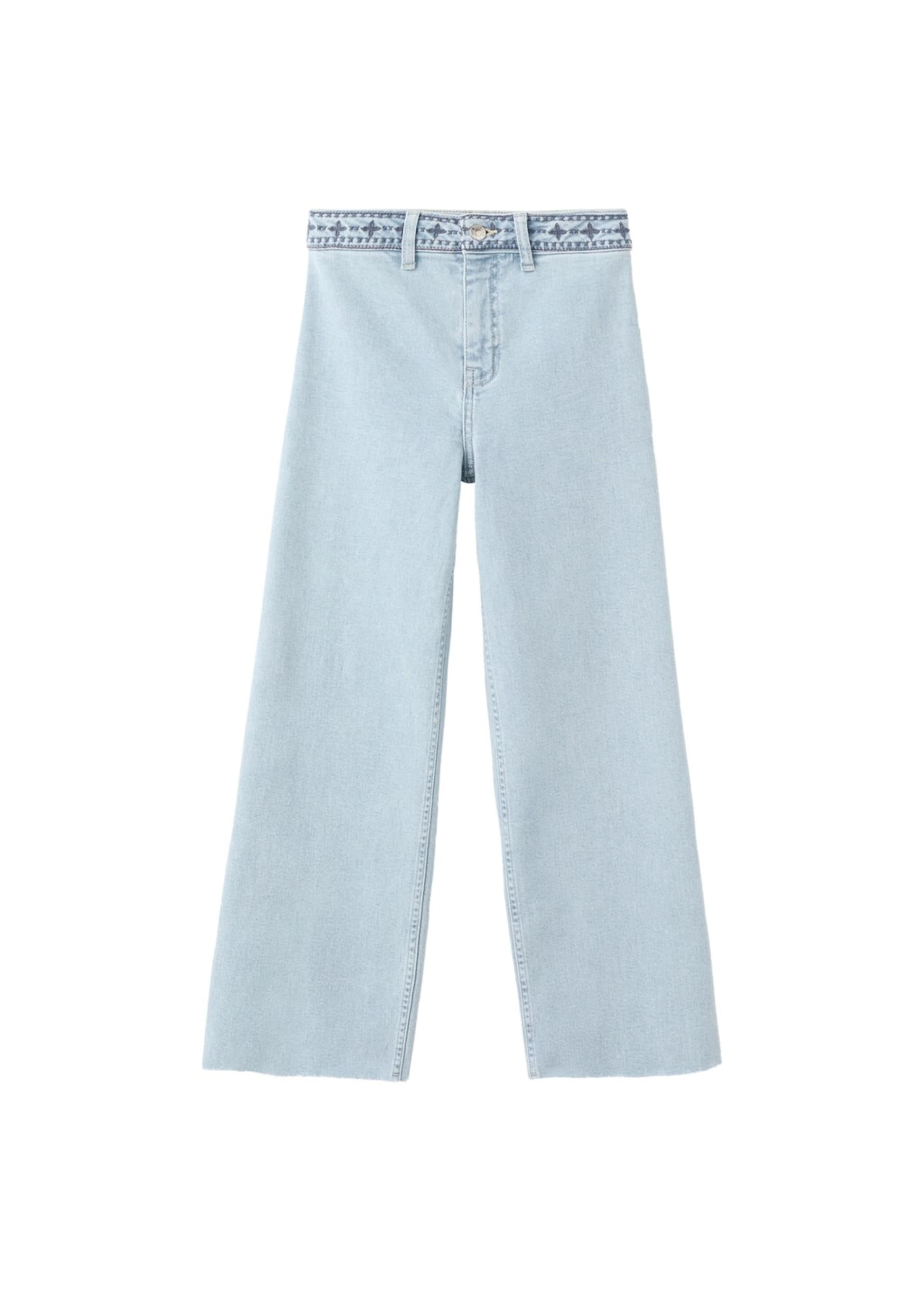 

MANGO KIDS Джинсы с широкими штанинами 'Seamlesb' в цвете Sky Blue