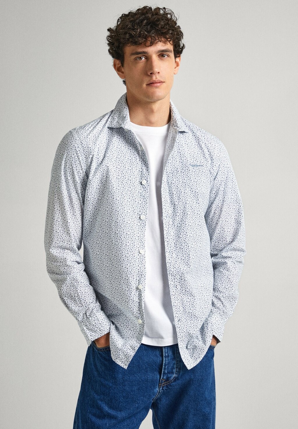 

Рубашка ALVAR Pepe Jeans, цвет white