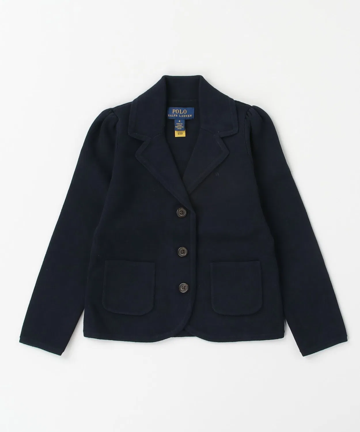 Детский блейзер-свитер Ralph Lauren из хлопка, тёмно-синий — фото 3