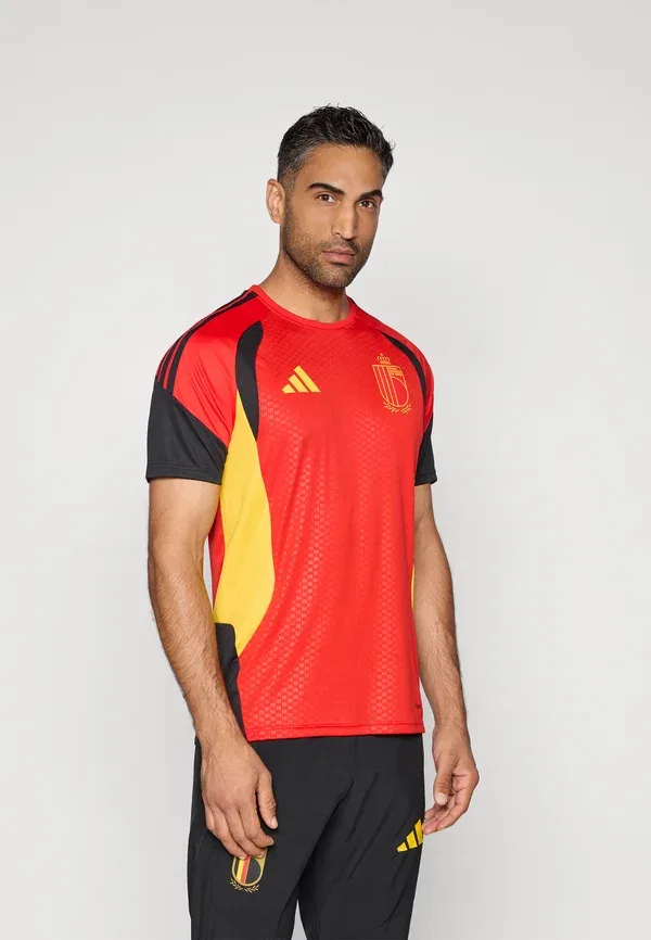 Футболка тренировочная Adidas Performance Belgium 26 tiro training national team wear, красный