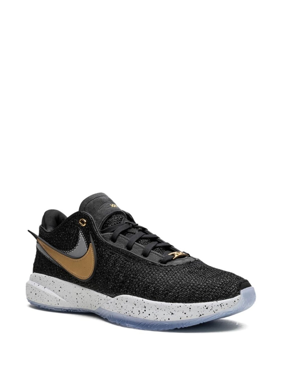 Кроссовки LeBron 20 Black/Metallic Gold Nike, черный — фото 2