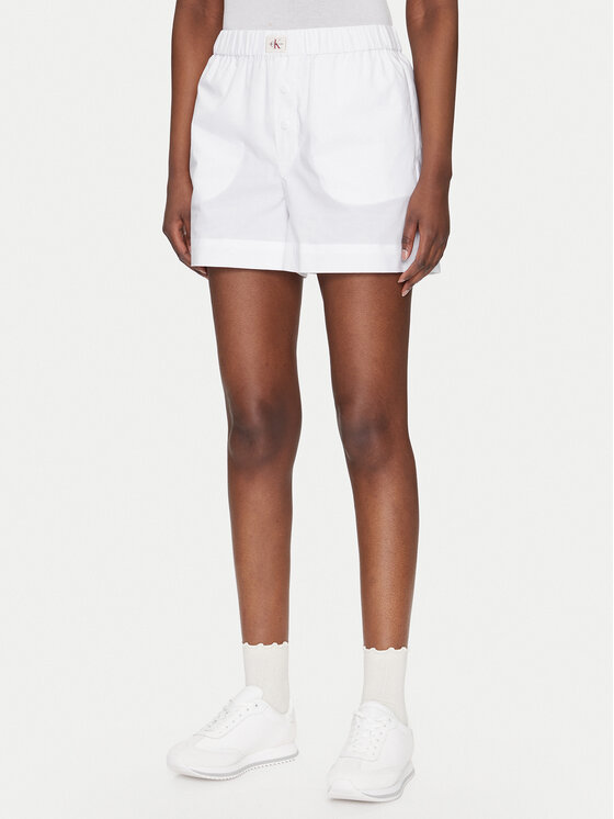 

Шорты свободного кроя из ткани J20J225218 Calvin Klein Jeans, белый