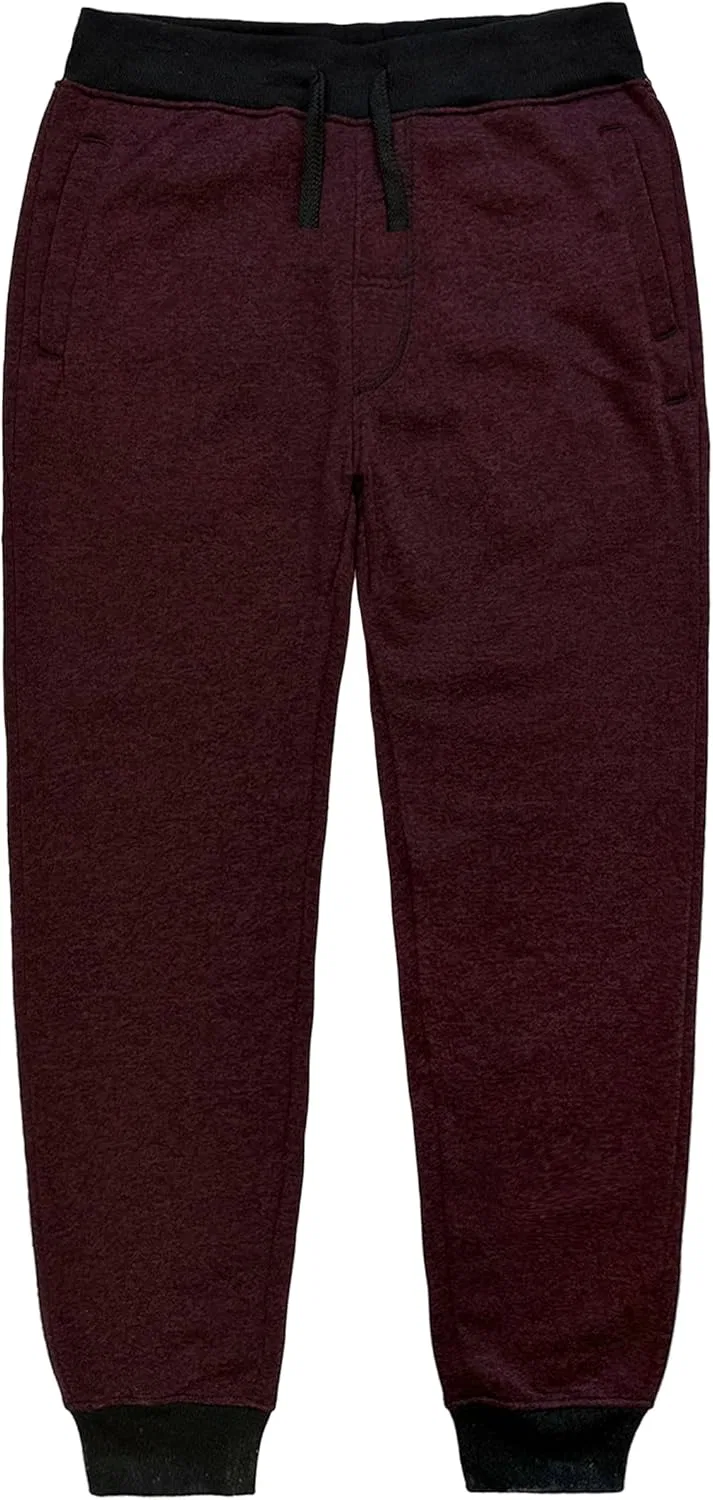 Спортивные брюки Southpole для мальчиков из флиса Active Basic, Marled Burgundy(New/Logo Patch)