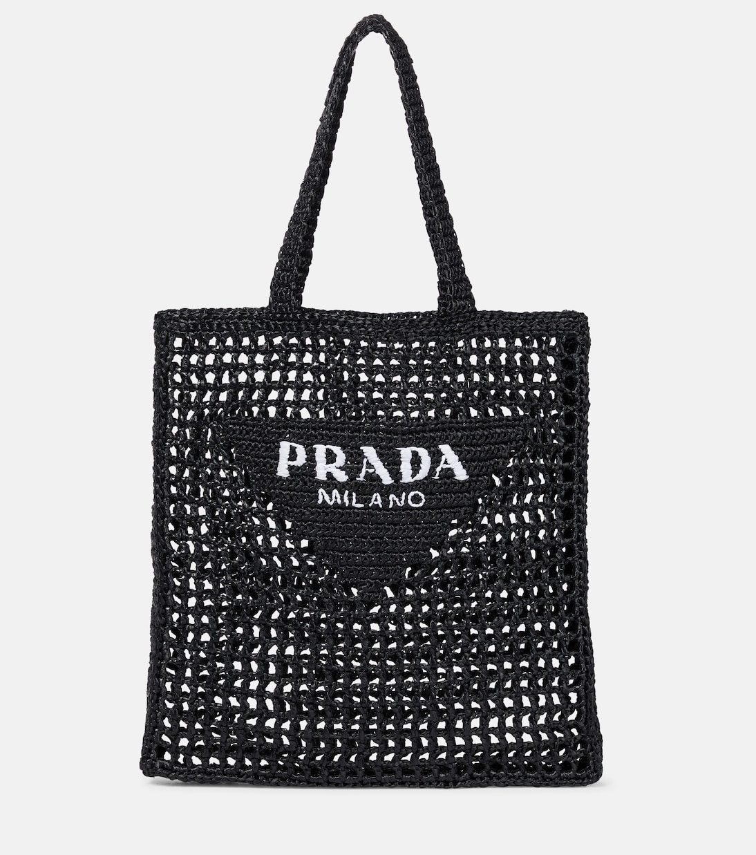 

Сумка-шоппер с логотипом Prada, черный