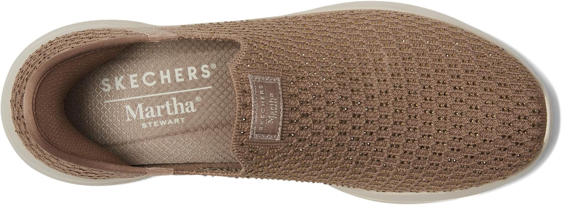 Кроссовки SKECHERS Martha Stewart Ultra Flex 3.0 - Dazzling Hands Free Slip-Ins, цвет Mocha — фото 2