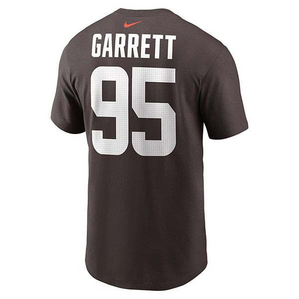 Футболка с именем и номером игрока Майлза Гарретта Cleveland Browns Nike — фото 4