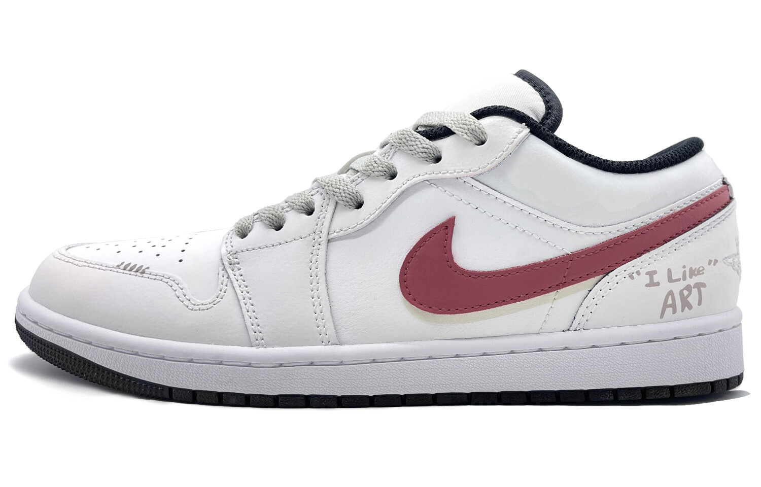 

Баскетбольные кроссовки Air 1 Vintage Men Low-Top бежевый/красный/серый Jordan