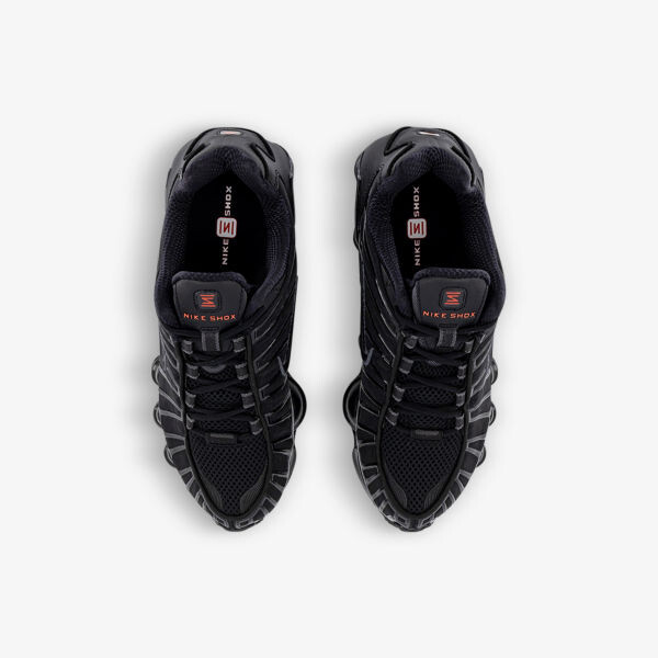 Низкие кроссовки Shox tl из кожи, сетки и ракушки Nike, черный — фото 2