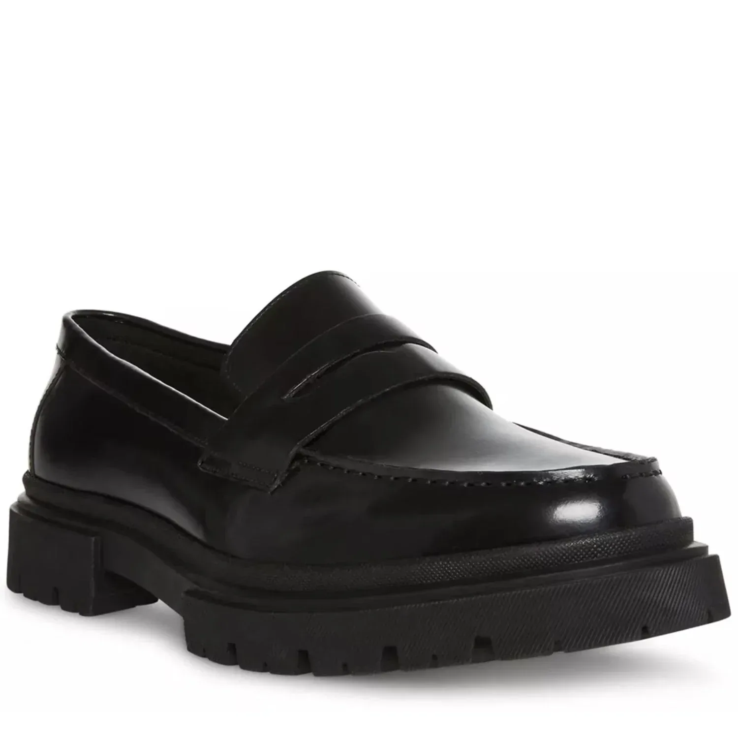 Черные кожаные лоферы Zeb HAWK520 Steve Madden