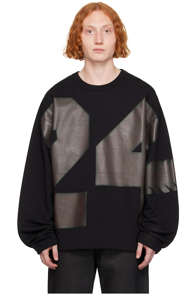 

Оверсайз свитшот Dries Van Noten, черный