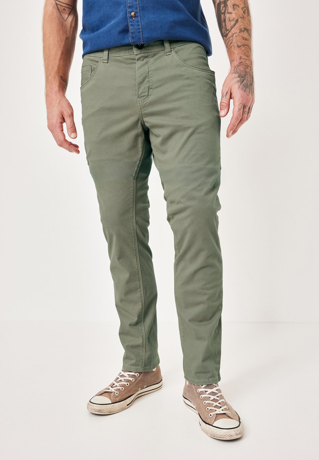 

Брюки PIPE SLIM-FIT 5-POCKET Paddock's, зеленый