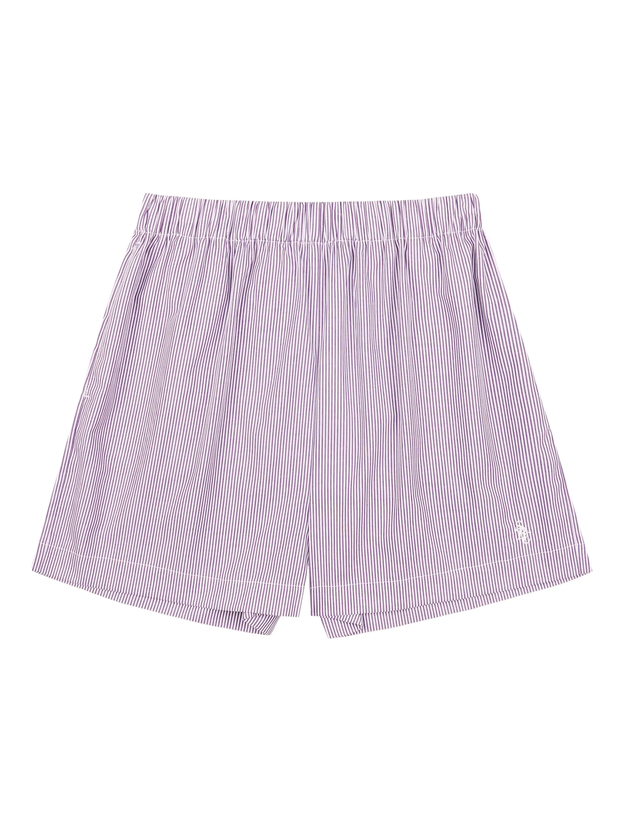

Поплиновые шорты в полоску Sporty & Rich, фиолетовый
