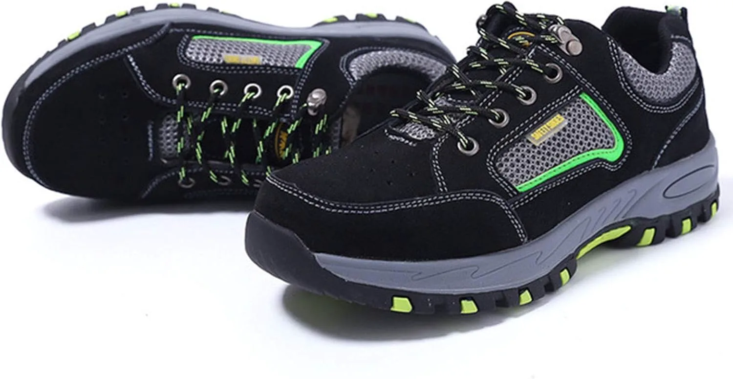 

Защитная обувь для мужчин с стальным носком, кроссовки, легкая рабочая обувь, дышащие защитные кроссовки для женщин (Цвет: черный, Размер: 11 US) HISXUS