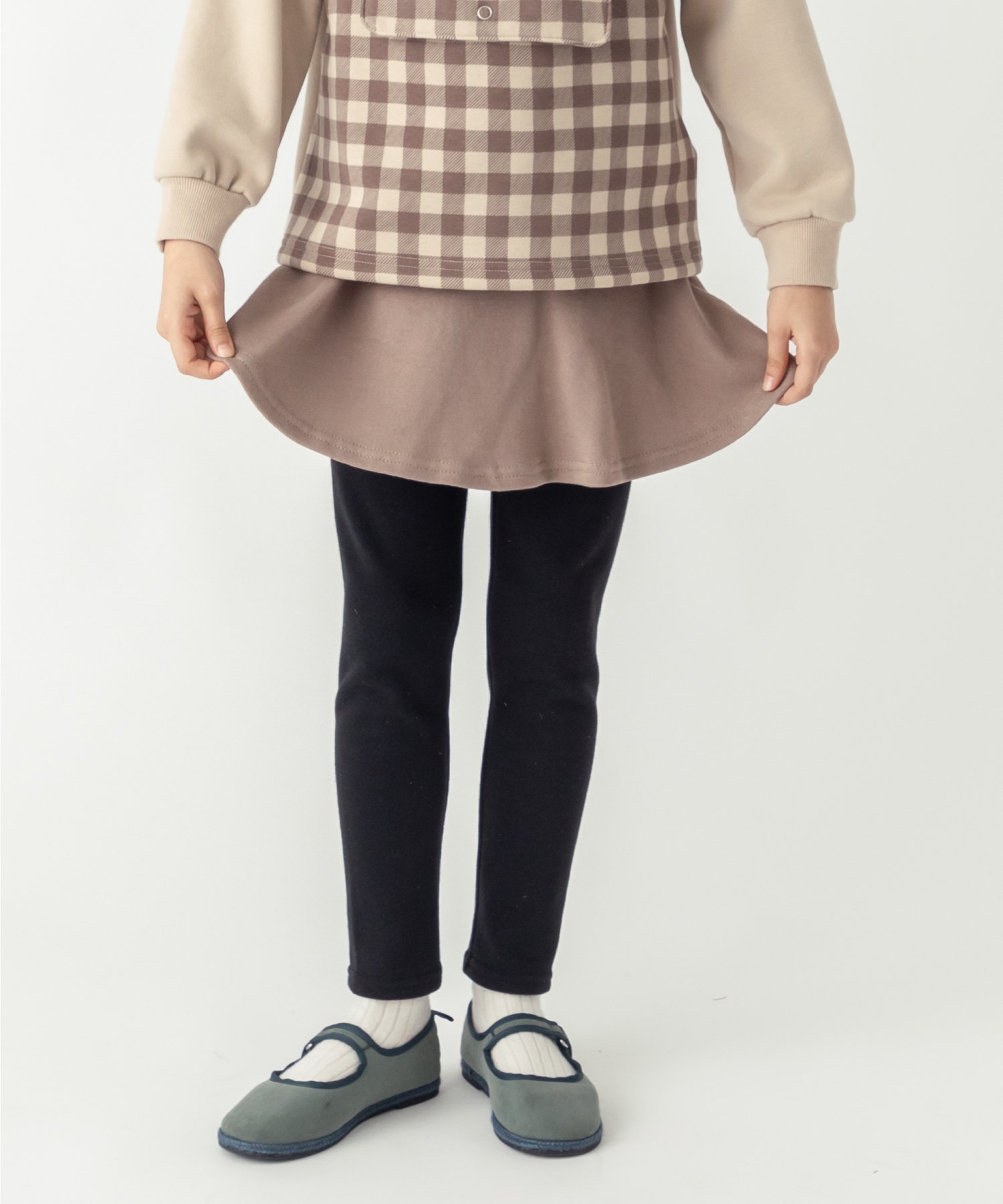 Шорты-юбки на флисовой подкладке Ever Closet, Mocha