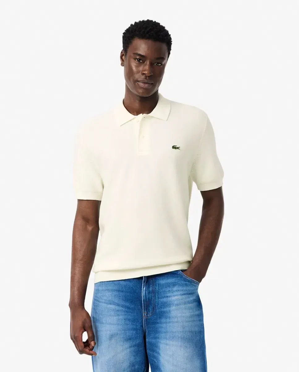 Футболка мужская Lacoste, хлопок, белый