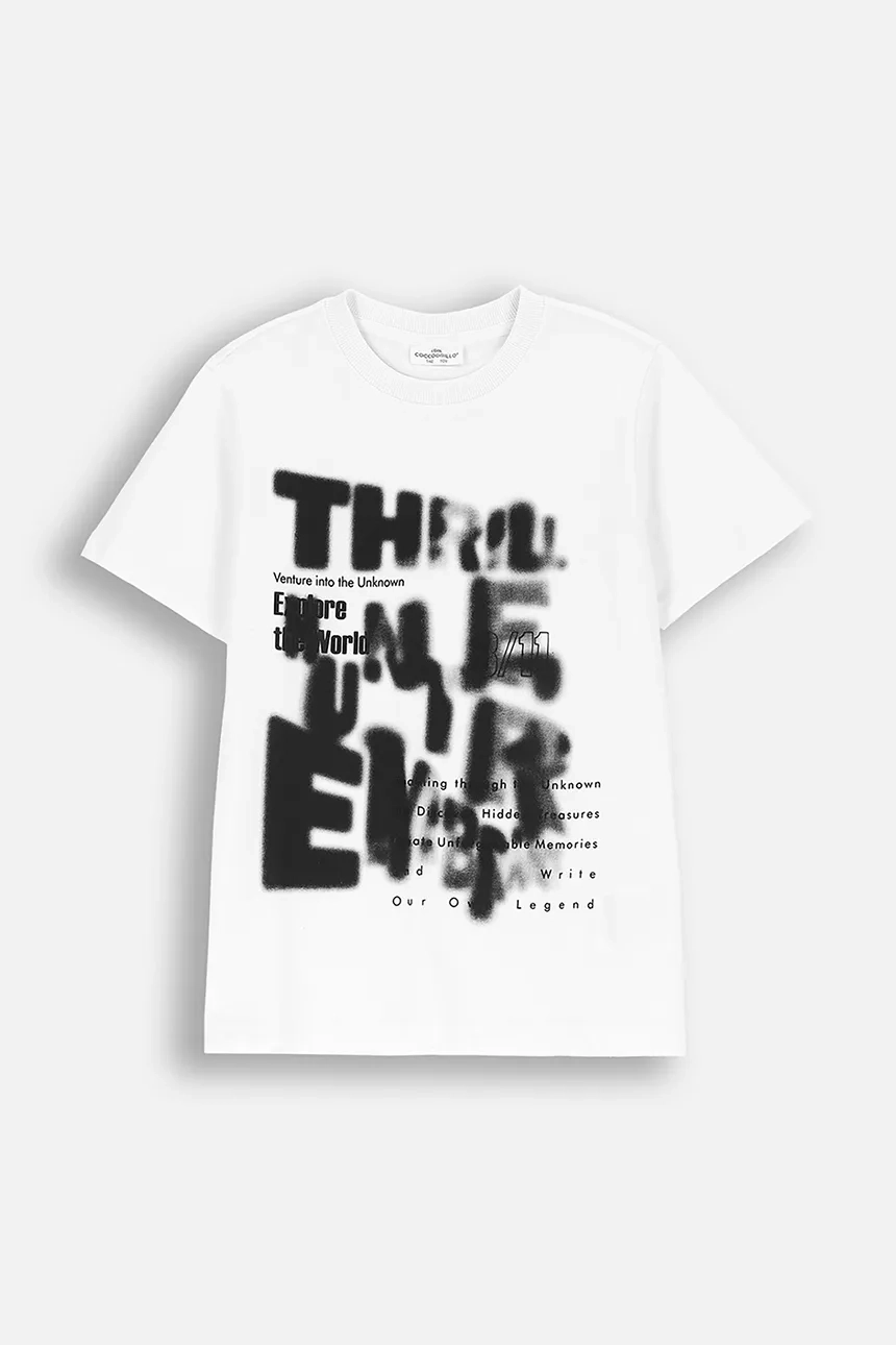 

Хлопковая футболка для детей Coccodrillo, белый