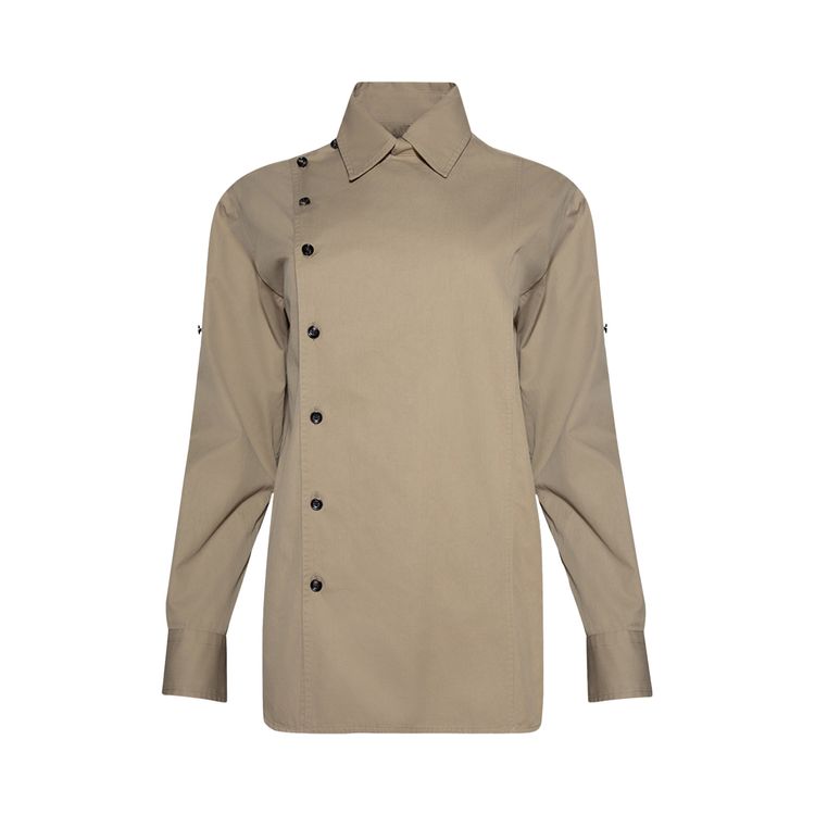 

Рубашка Bottega Veneta Twill Shirt 'Desert Taupe', желто-коричневый