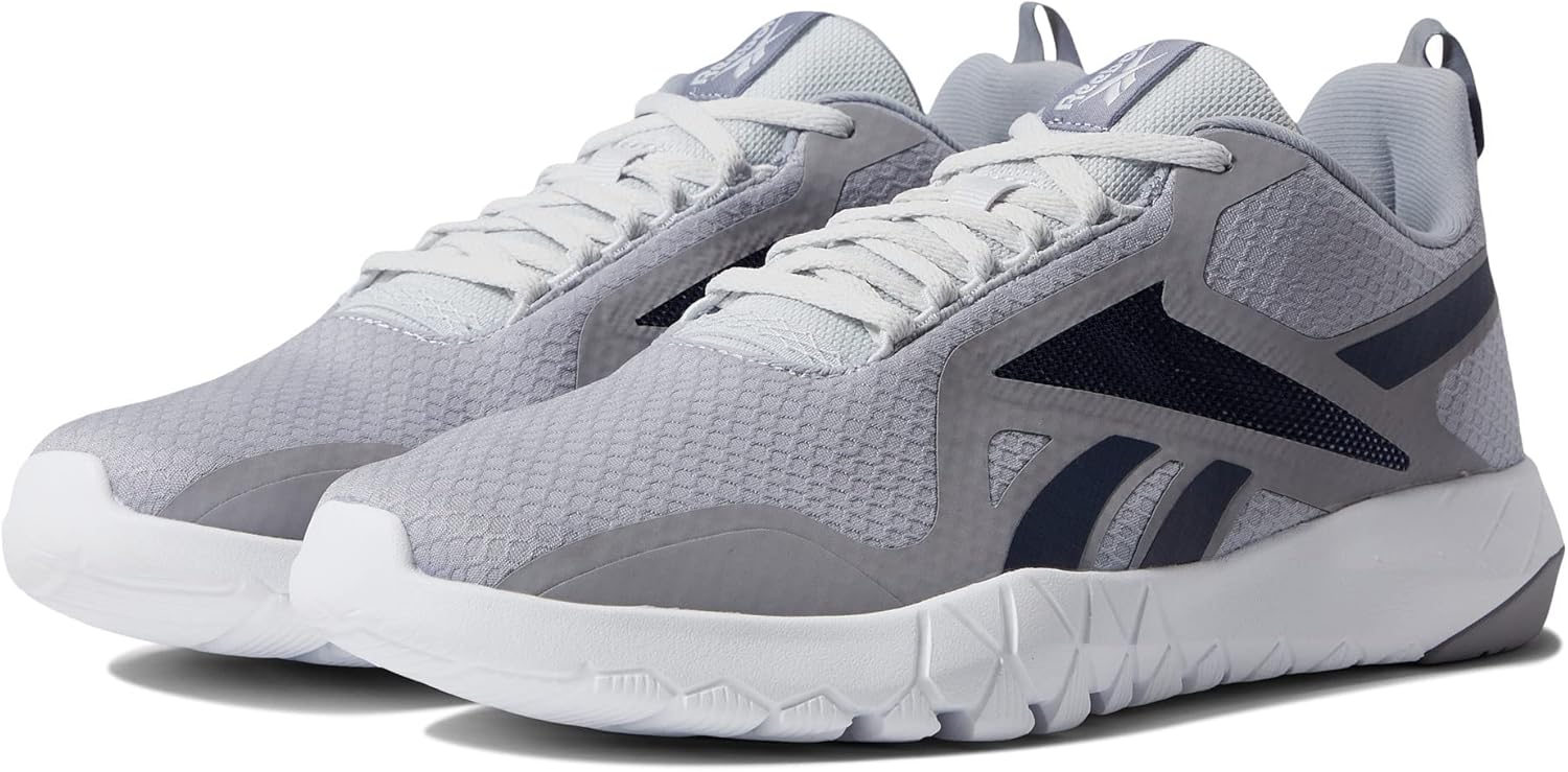 Мужские кроссовки Reebok Flexagon Force 3.0 Wide, серый/темно-синий — фото 2