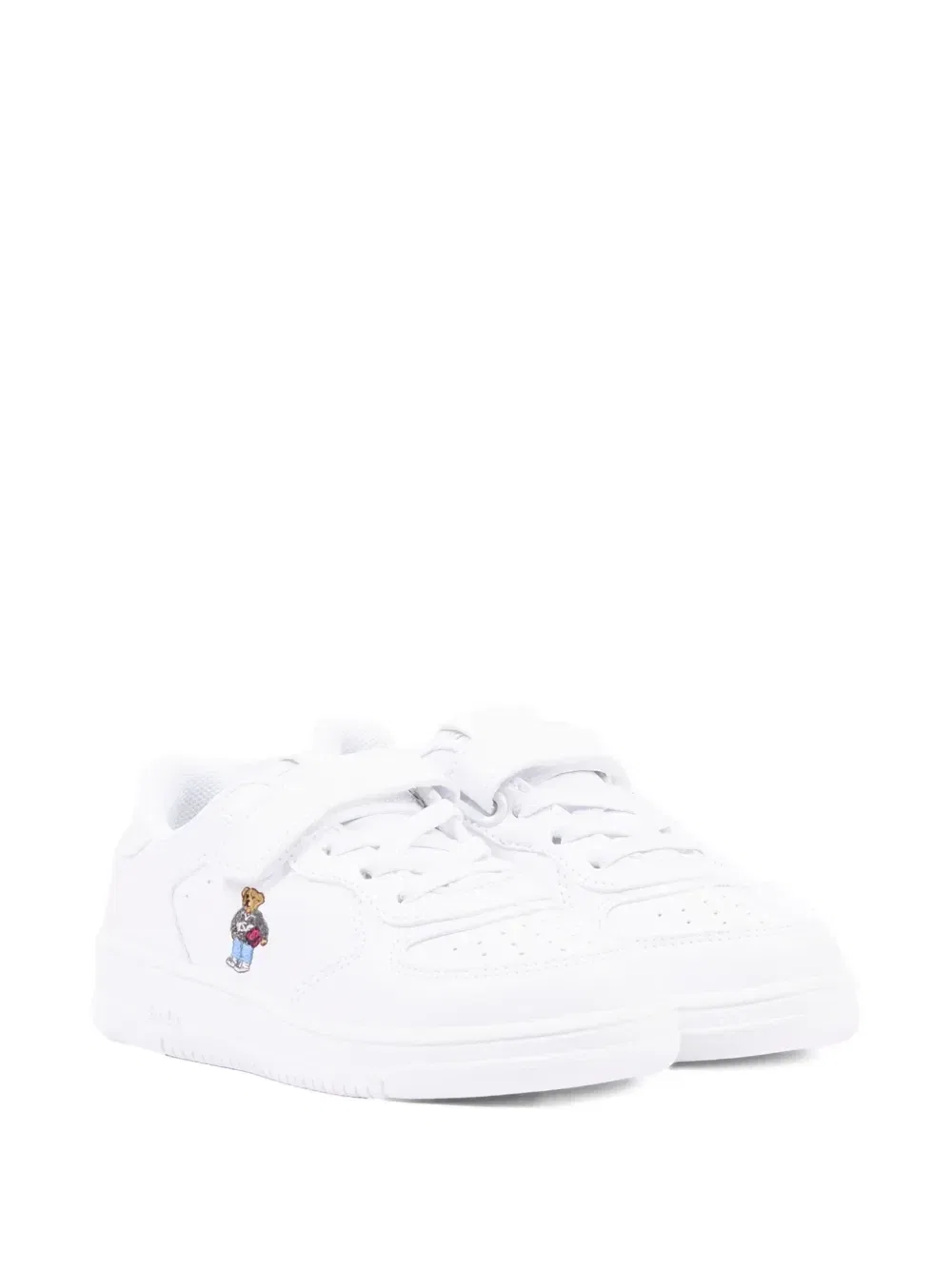 Кроссовки с вышивкой в виде медведя Polo Ralph Lauren Kids, белый